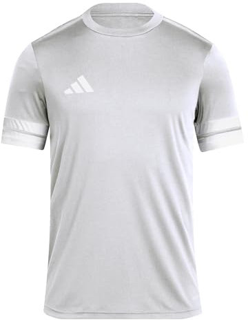 adidas Men's SQUADRA25 Jersey Short Sleeve, Team Light Grey/White, S