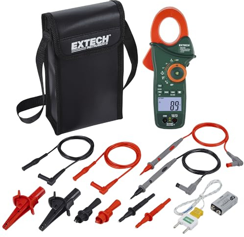 Extech EX840A 1000A True RMS AC/DC Clamp Meter with IR | AC/DC bis 1000A, IR-Thermometer mit Laser, LoZ, Tiefpassfilter, Einschaltstrom, CAT IV 600V