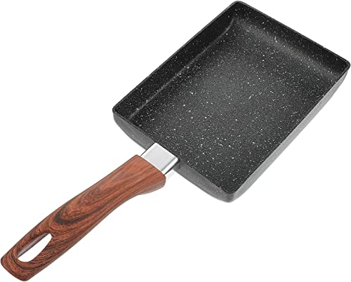 MYVVKIA Eier-Omelett-Pfanne Bratpfanne Bratpfanne Quadratische Bratpfanne Steak-Speck-Pfanne Küche Kochgrill Kochgeschirr für Steak Fisch BBQ-Pfanne