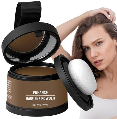 Haaransatz-Puder – Ansatz-Ausbesserungs-Haarpuder, Haarschatten-Puder | Kaschiert sofort Haarausfall, wasserfester, langlebiger Haar-Concealer, Grauabdeckungs-Haarschattierungswerkzeug mit Applikator