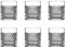XNDLRZXB Bicchiere per Bere Classico Set da 6 Pezzi 11.1 oz Tazza di Acqua Tazza di Acqua Tazza di tè Succo di Vetro Bicchiere di Vino, Adatto per Borbone/Rum Vetro/Vino Vetro Whisky Bicchieri