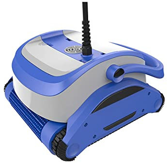 LYFDPN Aspirador automático para Piscinas, Limpiador robótico Inteligente para Piscinas con 100 Minutos de Funcionamiento y Motores duales, Limpiador subacuático para Piscinas enterradas