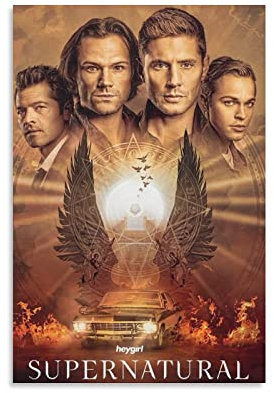 JINLIMAO Wanddeko Poster 30 * 50CM Senza Cornice Supernatural SPN Case drammatiche americane di fantascienza classica