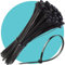 Triplast Essential Black Cable Ties - Pack of 1000 x 8 Small Handy Zip Ties (200mm x 2.5mm) - Self Locking Anti-Slip & UV Resistant Nylon Plastic Tie Wraps for Cable Management & Indoor/Outdoor Use