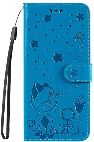 HUANGTAOLI Custodia a portafoglio in pelle PU compatibile con Huawei P Smart Z 2019 (STK-LX1), porta carte e cavalletto