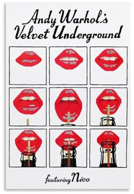 WRLIFWJXU Poster Velvet Underground auf Leinwand, Wandkunst für Wohnzimmer, Schlafzimmer, Spielzimmer, Büro, Poster, 30 x 45 cm, ungerahmter Stil