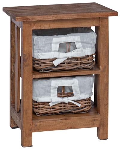 vidaXL Beistelltisch Braun 38 x 28 x 50 cm Massivholz Mahagoni
