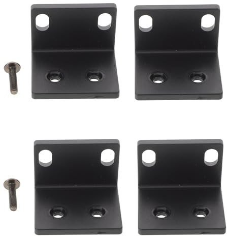 SUPVOX 4pcs Heavy Duty Plastic Speaker Cabinet Corner Guards, Music Equipment Edge Protectors for 1u Metal Microphone Receiver Rack, Multi-scene Speaker Furniture Corner Wraps
