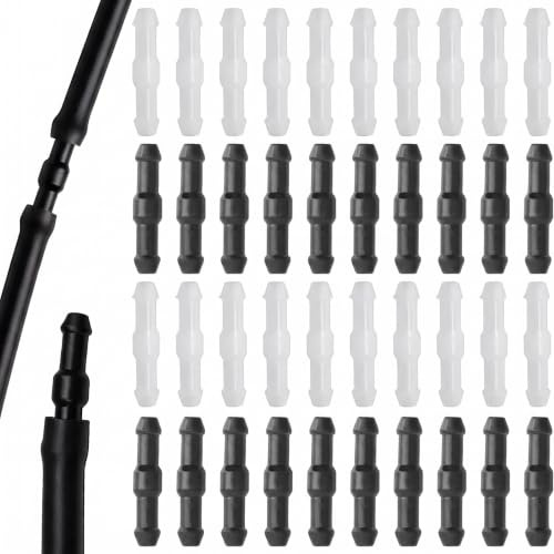 Lot de 40 Plastique Durite Lave Glace Type I pour Raccord Tuyau D'arrosage | Raccord Tuyau Lave Glace Type I pour Système de Lave-Glace Voiture Compatible avec la Plupart des Véhicules