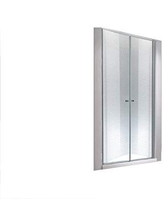 Glaszentrum Hagen (Tipo/1211N) - 175x195cm Zeus - Box doccia a nicchia - Porta battente - Vetro temperato ESG