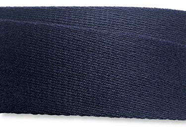 Gurtband 40mm Baumwolle Taschengurt Uni 32 Farben - 1 Meter (Dunkelblau)
