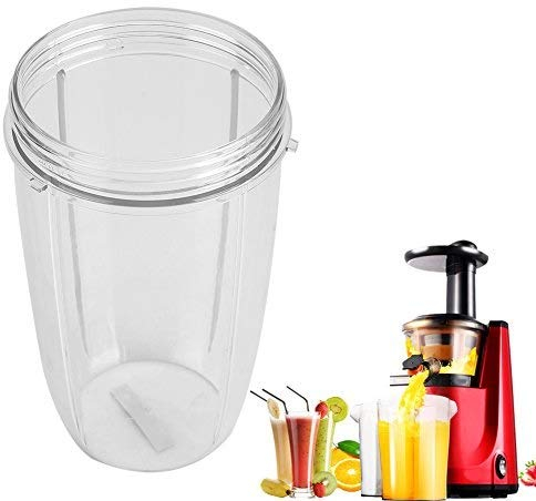 Haofy Mixer Ersatzbecher, 1 Stück Entsafter Ersatz Becher, 18oz/24oz/32oz Kleine Klare Tasse für Mixer 900W, Blender Zubehör Ersatzteile (24oz)