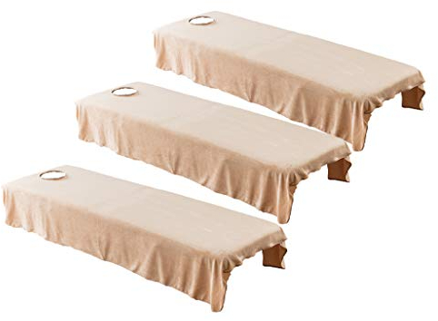 B Baosity 3X Drap de Lit Housse Spa Massage Traitement Table de Lit Drap Housse de Protection pour Tables de Massage 80x190cm