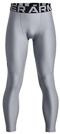 Under Armour Kids High Gear Leggings Steel/Black 9-10 Years