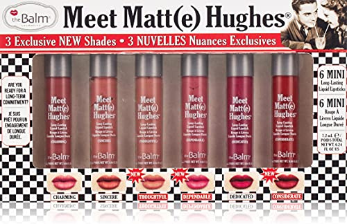 theBalm Meet Matte Hughes Set of 6 mini lon-Lasting Liquid Lipsticks Volume 14