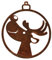Rostikal Christbaumschmuck Rentier 7 cm Edelrost Geschenkanhänger Rost Deko Wohnzimmer Gartendeko