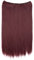 CAISHA 50cm 1 Tresse Extension mit Gummiband Extensions Haarverlängerung Haarteil Glatt Burgunderrot E114