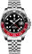 Pagani Design 1662 Reloj automático GMT Masculino Acero Inoxidable mecánico Impermeable de 40 mm Reloj de Cristal Zafiro Luminoso Reloj Masculino…… (Cinco Baht Negro Rojo)