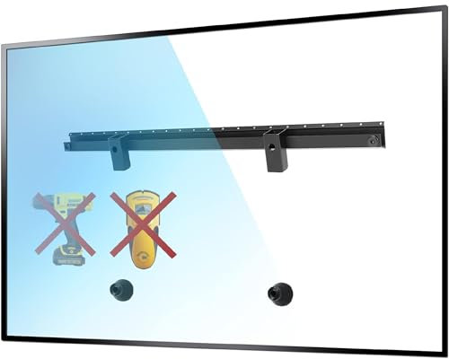 Studless Trockenbau-TV-Halterung, passend für die meisten 81.3–190.5 cm (32–75 Zoll), TV-Wandhalterung mit Tragkraft: 68 kg, max. VESA 600x400 mm (alle Hardware-Schrauben enthalten)