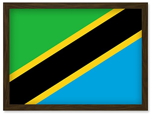Artery8 Tanzania, United Republic of National Flag Patriotic Vexillology World Flags Country Region Poster Artwork Framed Wall Art Print A4