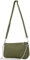 modamoda de - T237 - Umhängetasche Klein Small aus ital. Leder, Farbe:Olivgrün