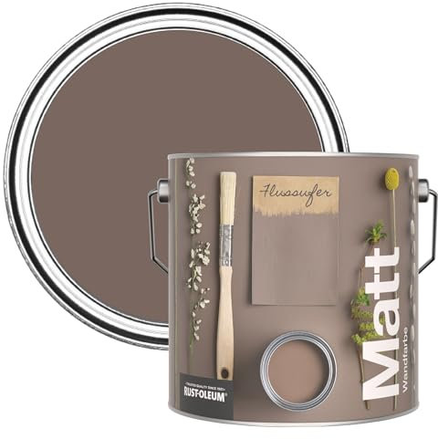 Rust-Oleum Peinture Mate Murs et Plafonds Brune - Torrent 2,5L