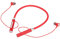 BT 5.2 Nackenbügel Ohrhörer, Kabellose Magnetische Kopfhörer, IPX5 Wasserdichter Stereo Ergonomischer Verbesserter Bass Sportkopfhörer mit Multifunktionstasten Zum Trainieren (Rot)