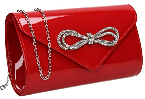 SwankySwans Damen Eloise Clutch-Tasche, rot