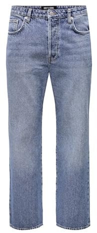 ONLY & SONS Herren Onsfade Loose One Mbd 6781 A14 Dnm Noos, Medium Blue Denim, 32W / 30L