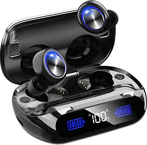 YIPUT Wireless Earbuds Bluetooth 5.3 Headphones 200 Hours Playtime with2000mAh charg Case,in Ear Headest IP7Waterproof Noise Cancelling Built-in Mic,Premiu Bass LCD Display,for Sports/Working/Study