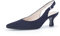 Gabor Damen Slingpumps, Frauen Absatzschuhe,Slingback,Leder,knöchelriemchen,büro-Pumps,Office,bequem,elegant,high Heels,Atlantik,40.5 EU / 7 UK