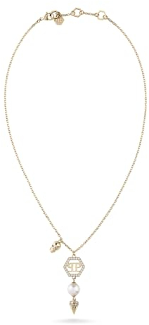 Philipp Plein Damen Kette Halskette Edelstahl IP Gold RHAPSODY PJ8EA05NU