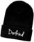 Schnoschi Schwarze Mütze/Strickmütze mit Dorfkind Spruch Bestickt für Damen, Herren, Jugendliche und Kinder, Beanie Wollmütze Hip Hop Wintermütze Rollmütze Streetwear Unisex OneSize