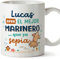 MUGFFINS Tazas Personalizadas para MARINERO hombre - En Español - Mejor que yo Sepia - 11 oz / 330 ml - Regalo Personalizable original y divertido