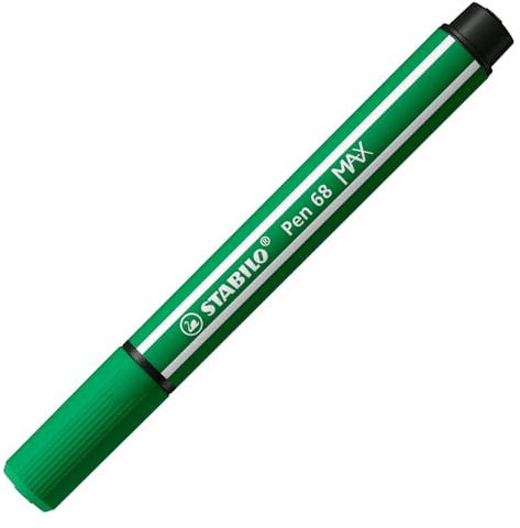 Premium-Filzstift mit dicker Keilspitze - STABILO Pen 68 MAX - Einzelstift - smaragdgrün
