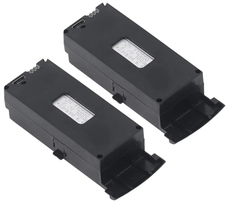 1800-mAh-Lithiumbatterie für S6 G6 RC-Drohne, 2-teiliges Leichtes Ersatzbatterieset, Überladungs- und Kurzschlussschutz