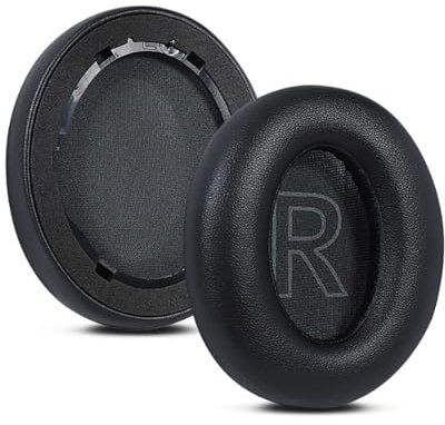 Replacement Ear Pads for Anker Soundcore Life Q20/Q20BT/Q20+ Headphones Accessories, Soundcore by Anker Life Q20 Headphones Earpads with Soft Memory Foam and Protein Leather-Black