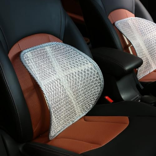 SXLGDW Autositz Rückenlehne,kompatibel mit DS DS3 DS4 DS5 DS5LS DS6 DS7 DS9,Mesh Back Support,2-Beige