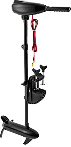 Moteur hors-bord 24 V - Moteur électrique pour bateau - Force de poussée de 85 lbs - Bateau pneumatique - Moteur électrique pour bateau de longueur de 9,84 à 19,68 pieds