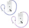 Yoedge 2 piezas Cordones Universal de Teléfono Móvil con Parche, Cordón de Cuello Ajustable Cadena de Nylon para iPhone/Samsung/Xiaomi y la Mayoría de Teléfonos Inteligentes-Púrpura/Hierba Morada