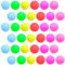 BLLREMIPSUR 30 Stück Bunte Tischtennisbälle, Kunststoff-Tischtennisbälle Für Katzen Und Hunde Kunst- Und Bastelparty Homeschool-Spiele