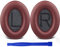 SoloWIT Almohadillas para Bose QuietComfort 35 (QC35) & Quiet Comfort 35II (QC35 II) Auriculares, Espuma de Alta Densidad y Cuero Proteico - Borgoña