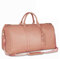 Suweir Kleidersack Reisetasche PU Leder Reise Handgepäck Kleidertasche für Damen Umwandelbarer Kleider Seesack mit Schuhbeutel 2 in 1 Hängekoffer Anzugtasche Business Travel Duffle Bag für Reisen