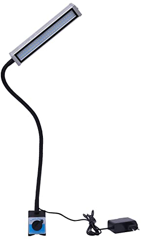BAOCHADA Maschinenlampe mit Magnetfuß Magnetische 60 LEDS CNC Arbeitsleuchte Flexible Magnetische Schwanenhals Arbeitsleuchte 360° Beleuchtung Bietet Magnetic Base Magnet Led Lampe [Energieklasse E]