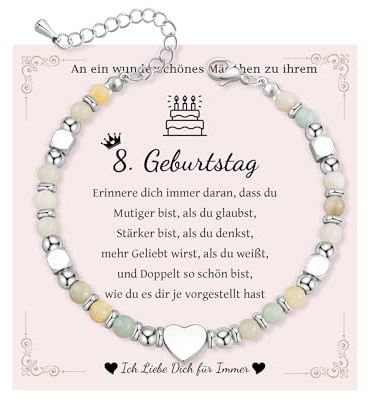 MANVEN 8. 10. 12. Geburtstag für Mädchen Tochter Schwester Freundin Enkelin