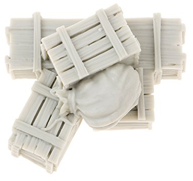 Courtieyeardceastea 1:35 Resin Soldier Scenario Zubehör Set Munitionskisten & Taschen Full Set