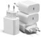 ［4er Pack］ 25Ｗ USB C Ladegerät, USBC Stecker PD 3.0 Power Adapter Universal, USB C Netzteil Schnellladegerät Kompatibel mit iPhone 16/15/14/13,Samsung S25/S24/S23,Google Pixel,Handys,Tablets