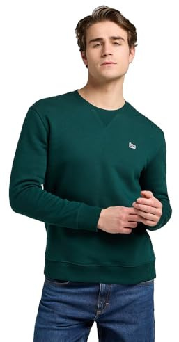 Lee - Sweatshirt Herren - Regular Fit - Patch Crew SWS - Schwarz