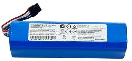 Geoviizon - Batteria originale compatibile con accessori per aspirapolvere robot Dreame L20 Ultra/X30 Ultra/X40 Ultra/L40 Ultra 6400 mAh, R228-4S2P-MMBK, 14,4 V, 83,52 Wh