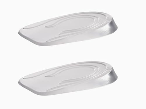 Annlpoy 2 Pièces/1 Paire de Talonnettes en Gel de Silicone coussinet talon chaussure, talonnette gel semelle talon Protecteurs de Talon de 1 cm, semelles intérieures confortables pour femmes, hommes